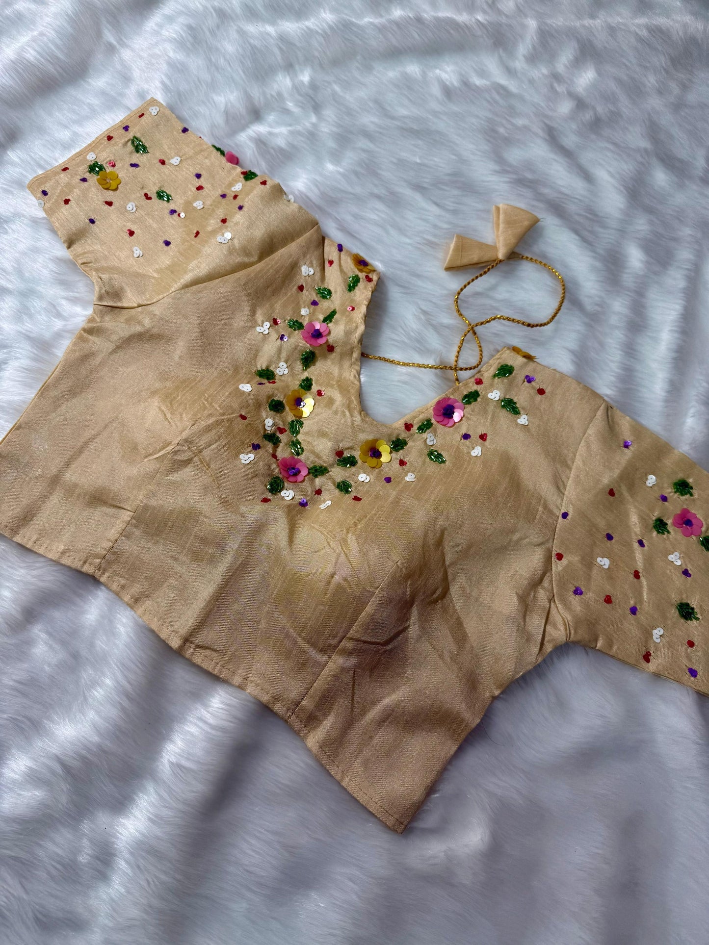 Soft Gardenia Saree(Beige)