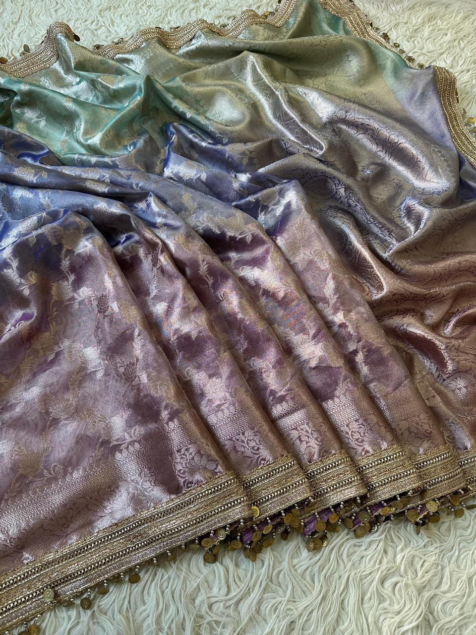 Opal Dreams Saree(Mermaid Pastel)