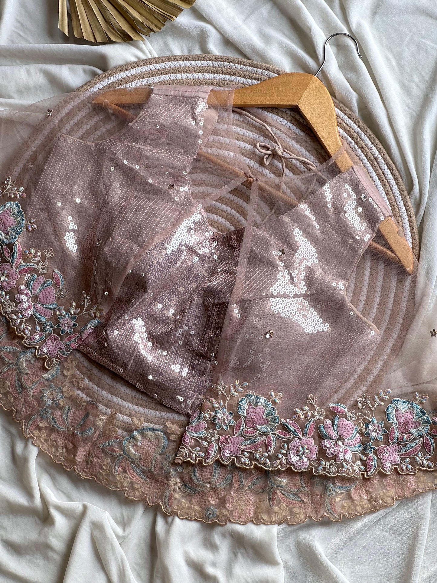 Ishq-e-Pastel Saree(Ready to wear)