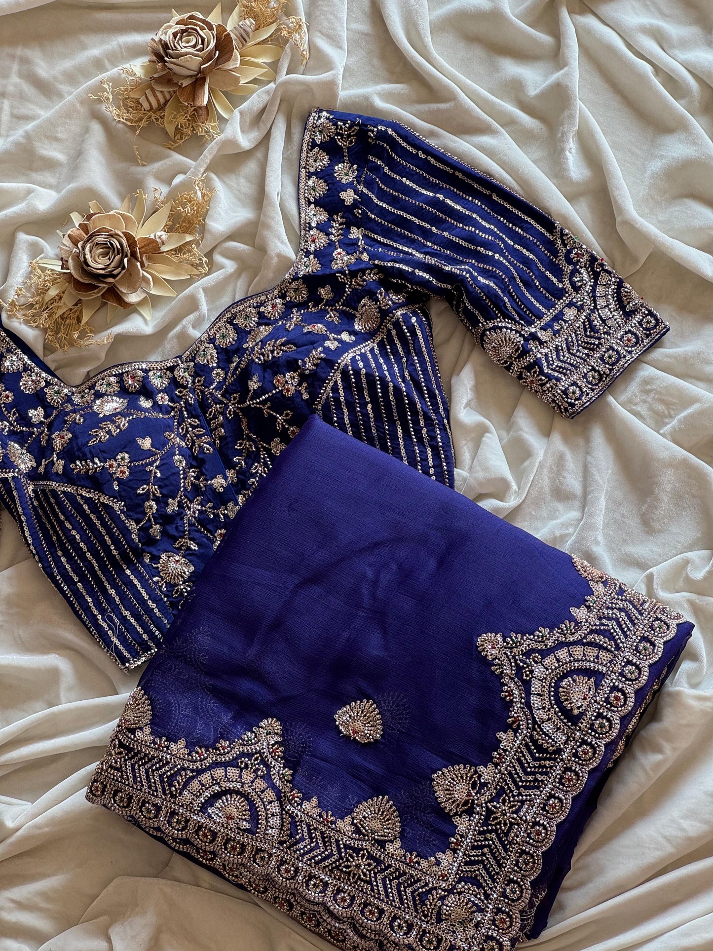 Midnight Maharani Saree