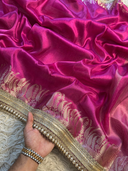Gulabi Tarang Saree