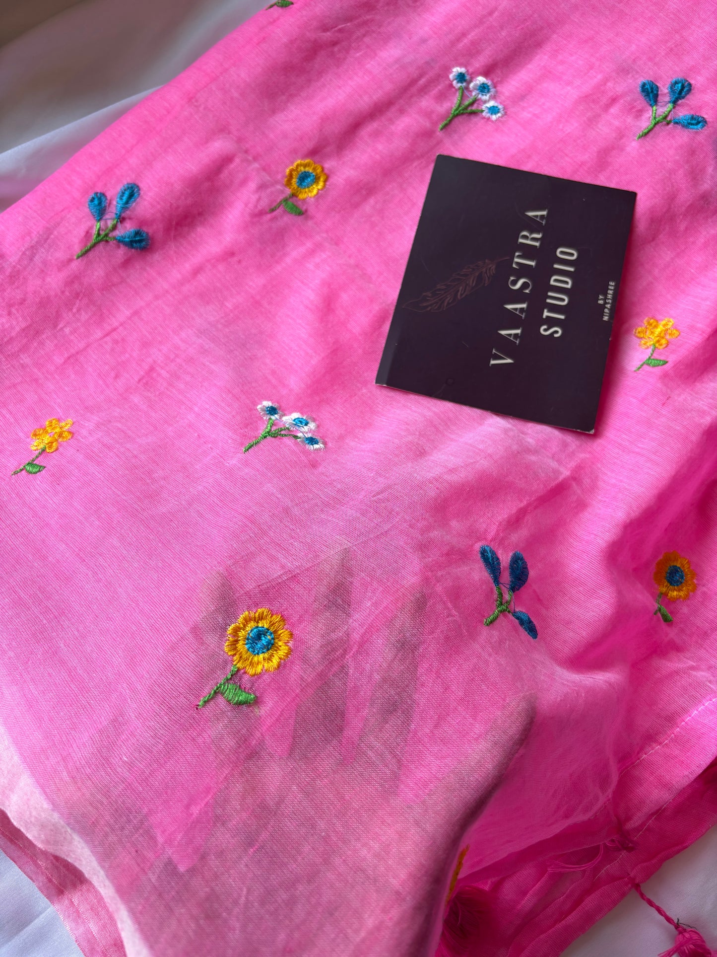Pink Petel Bloom Saree