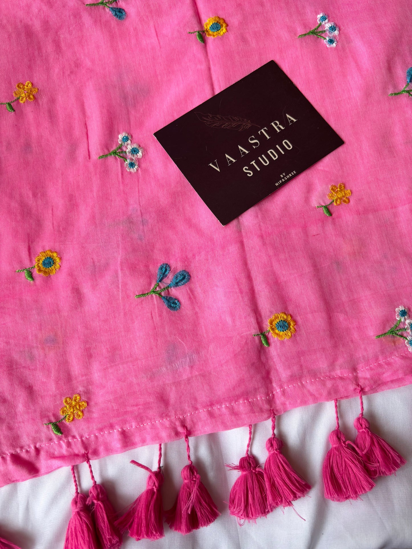 Pink Petel Bloom Saree