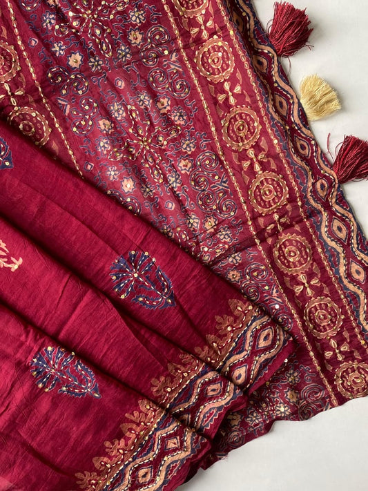 Royal Bandhej Saree