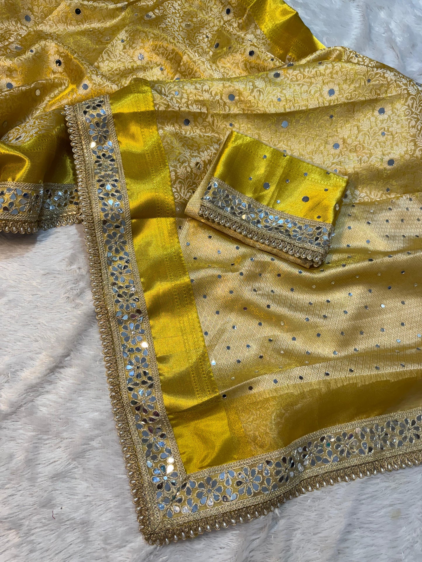 Sunlit Sheesh Saree