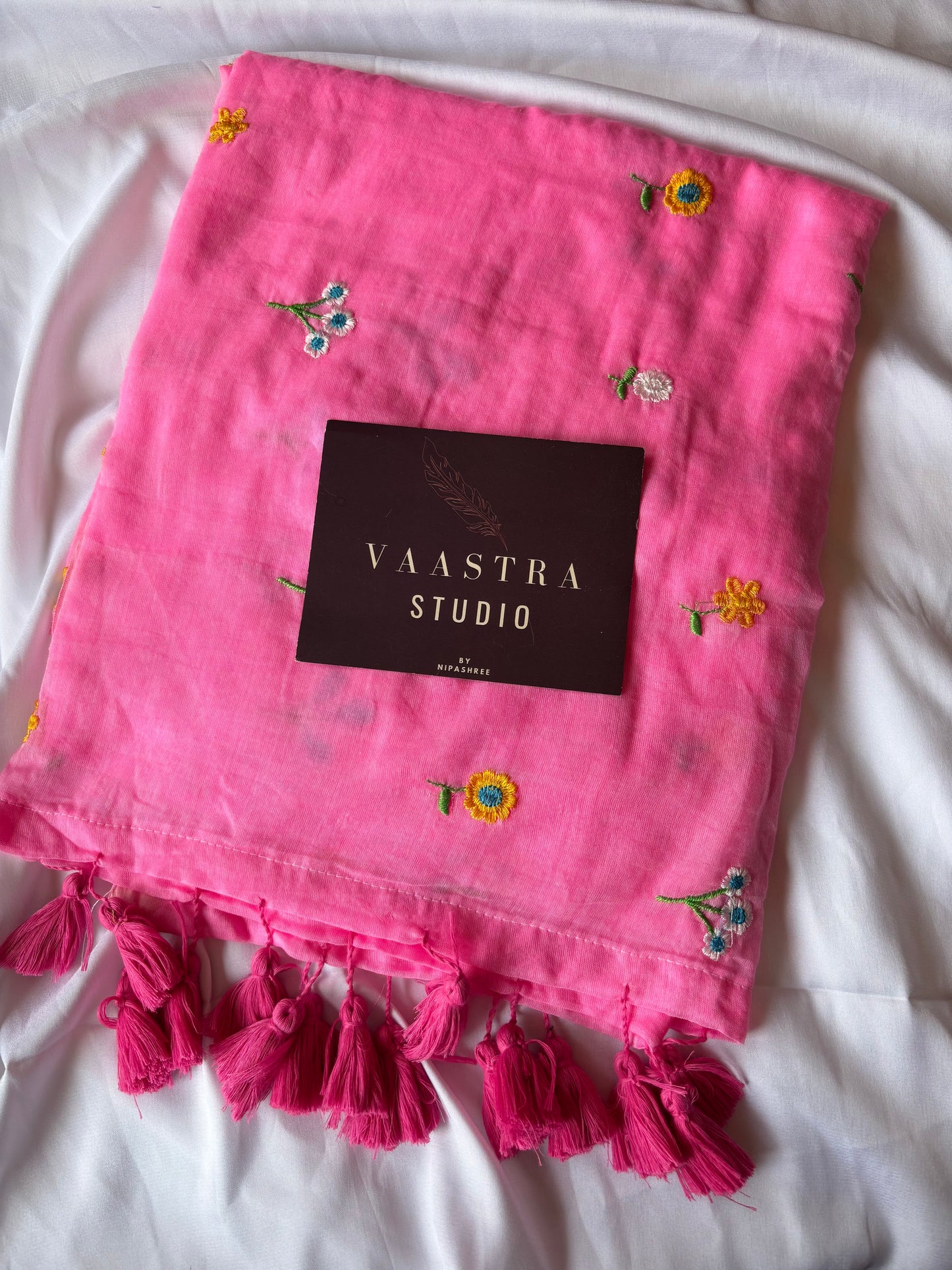 Pink Petel Bloom Saree