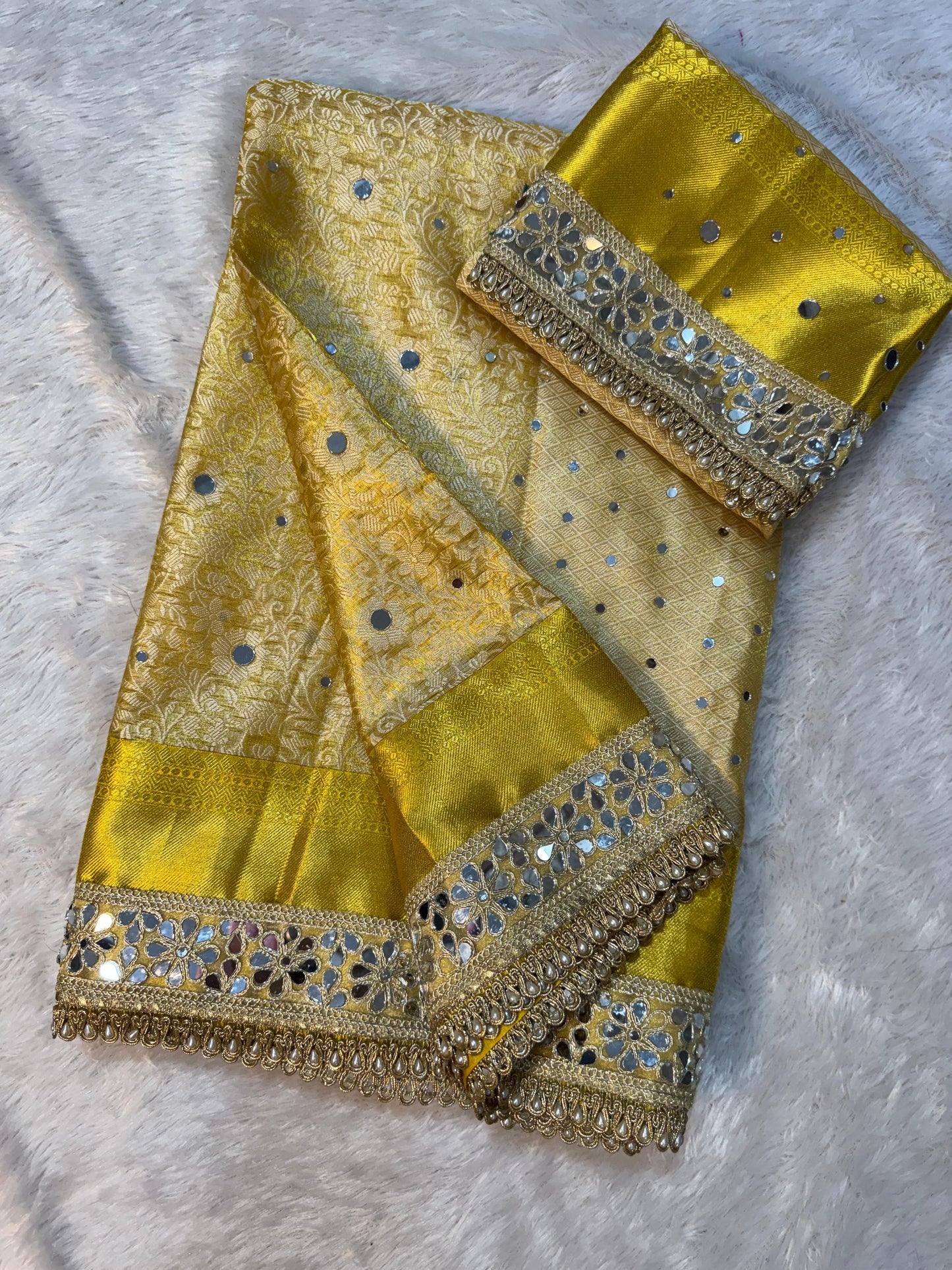 Sunlit Sheesh Saree