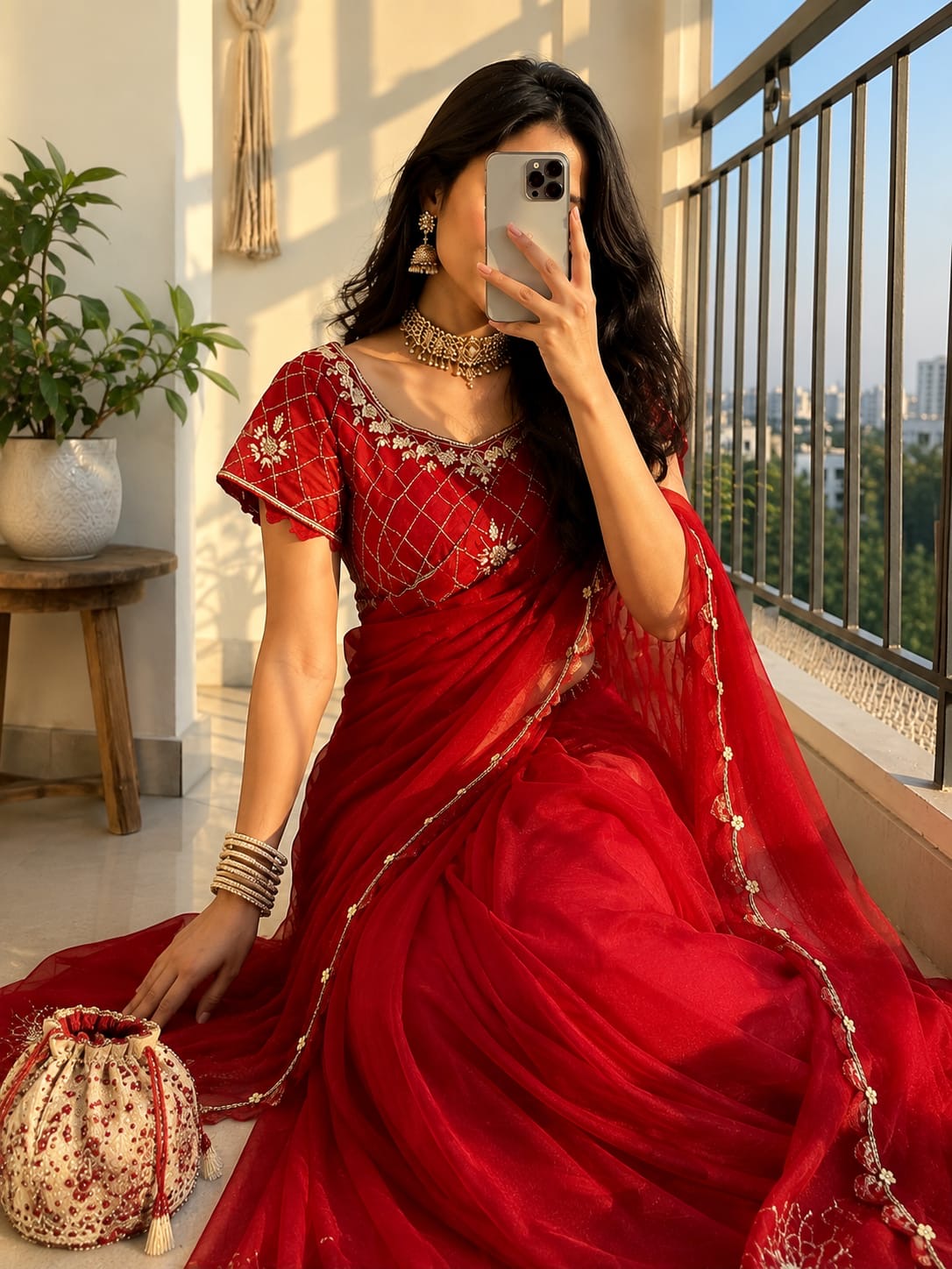Ruby grace Saree