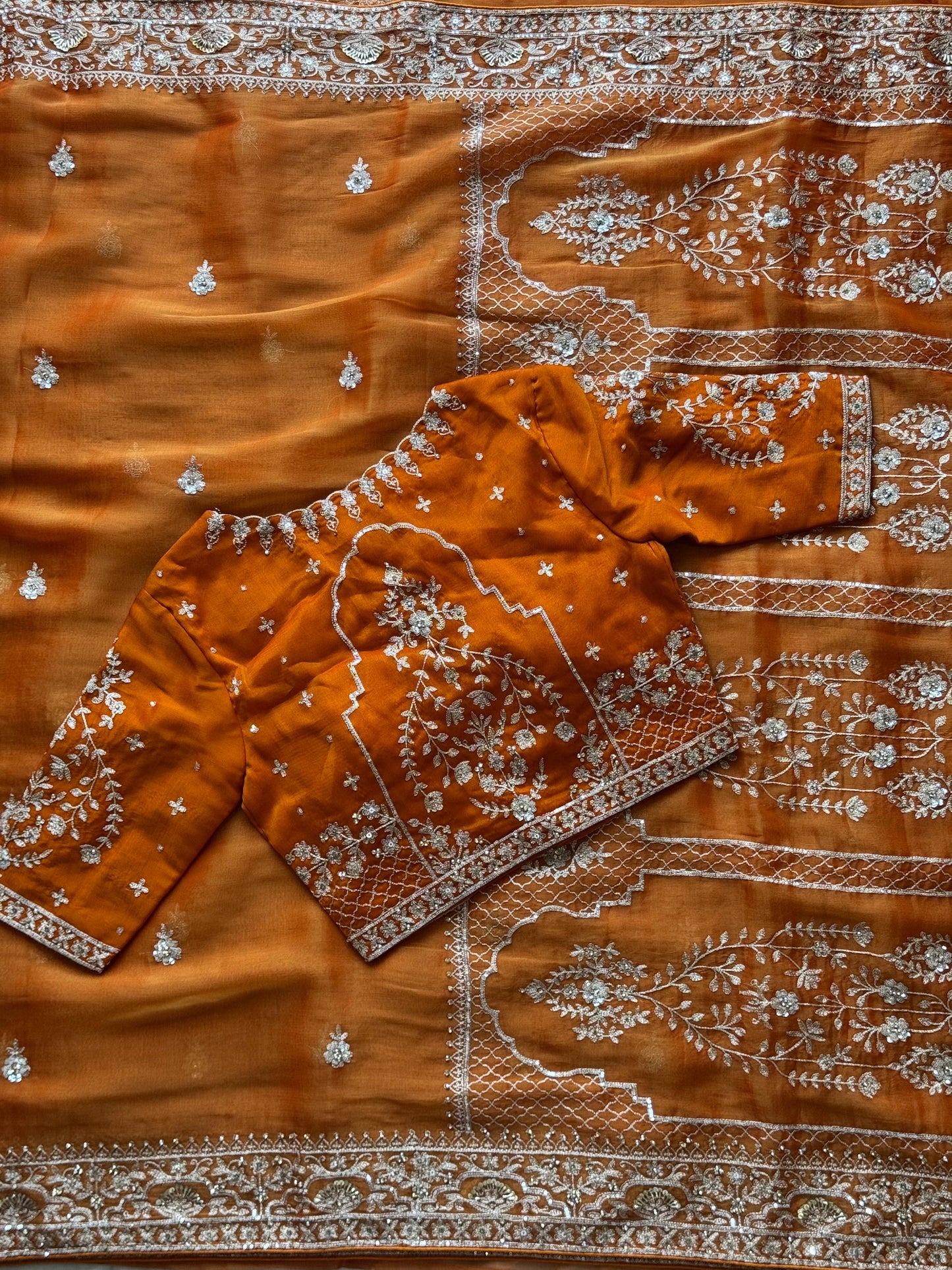 Kesariya Noor Saree