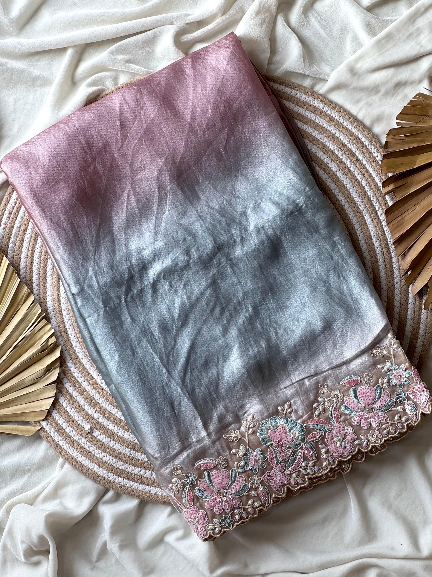 Ishq-e-Pastel Saree(Ready to wear)