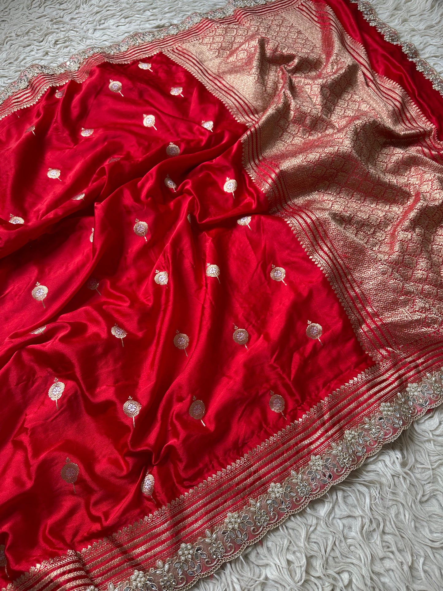 Devyani Vermilion Saree