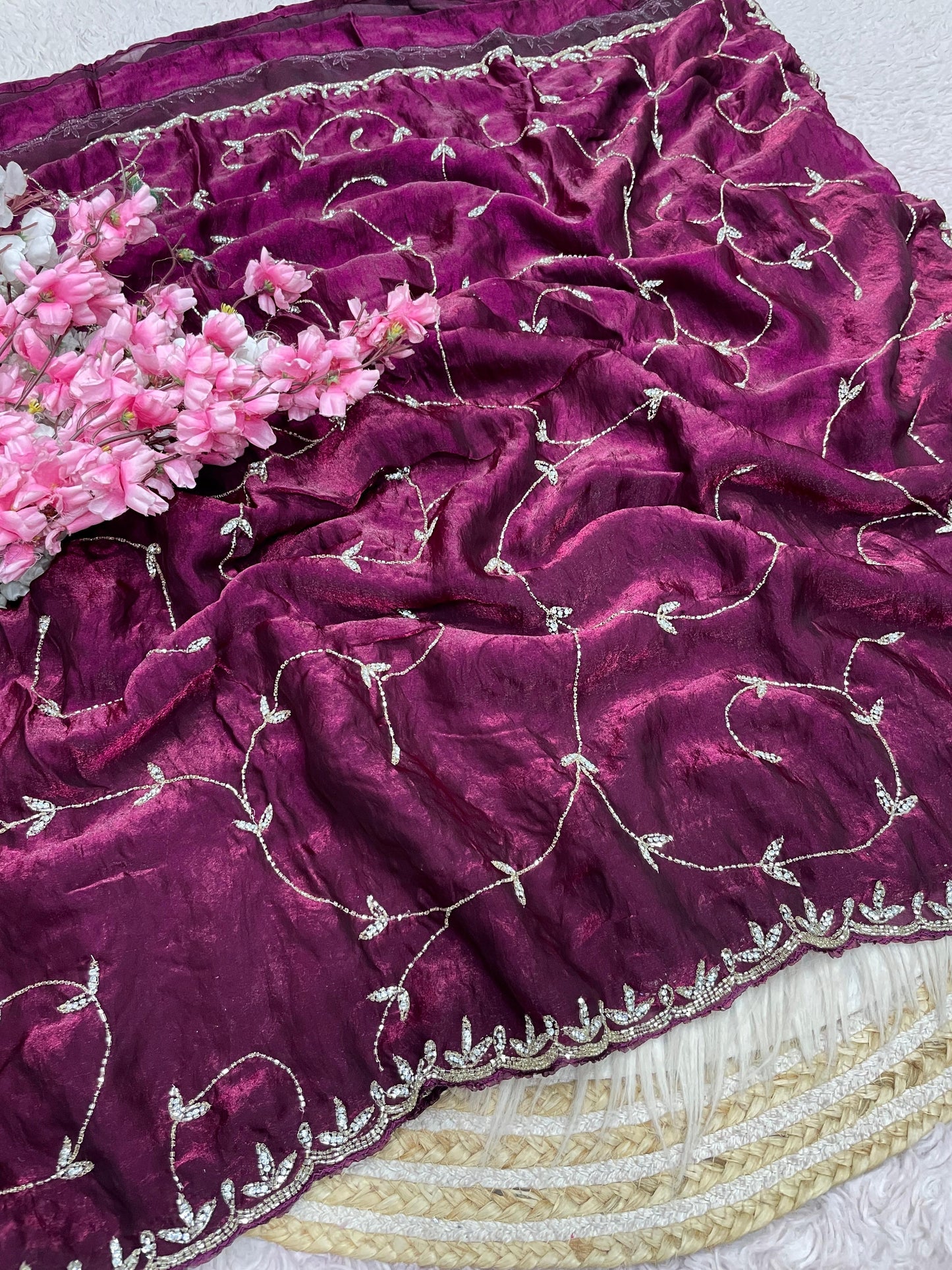 Meher handwork saree