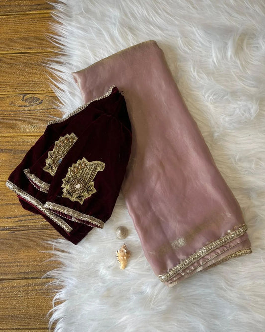 Rose Gold Tissue Silk