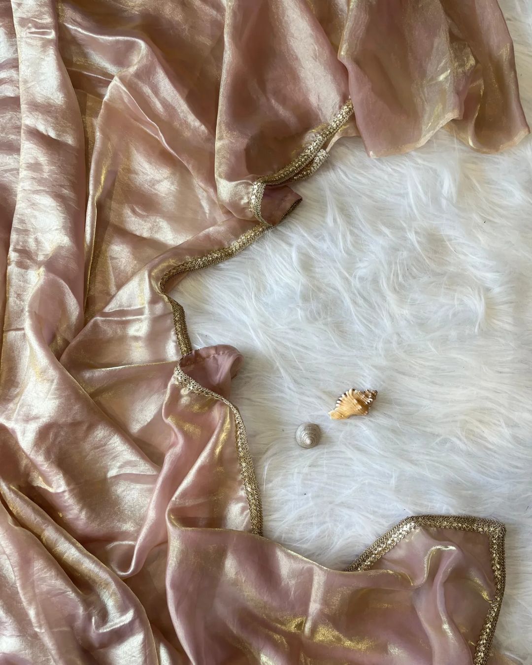 Rose Gold Tissue Silk