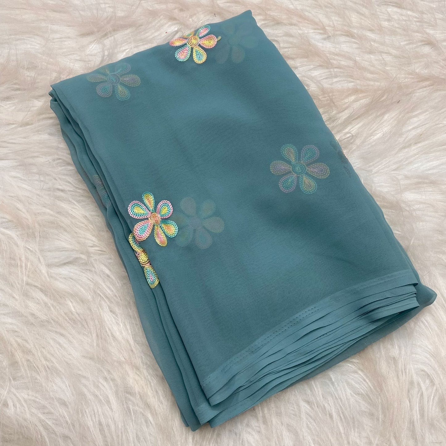 Flora Chiffon Saree