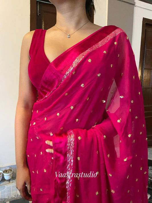 Alizee Georgette Saree