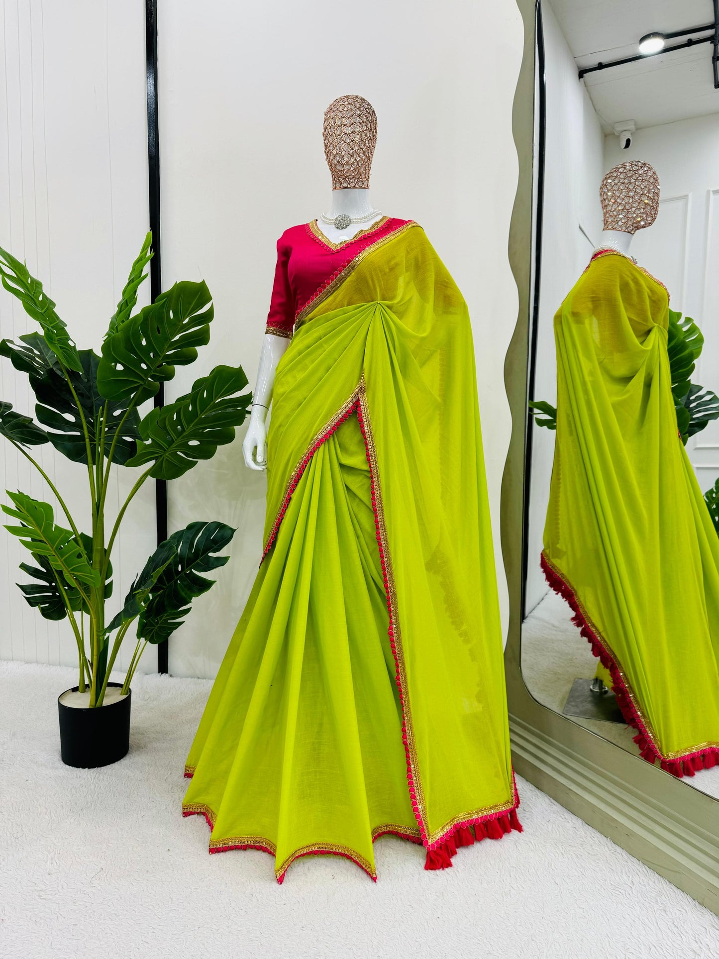 Yaashi Mulcotton Saree