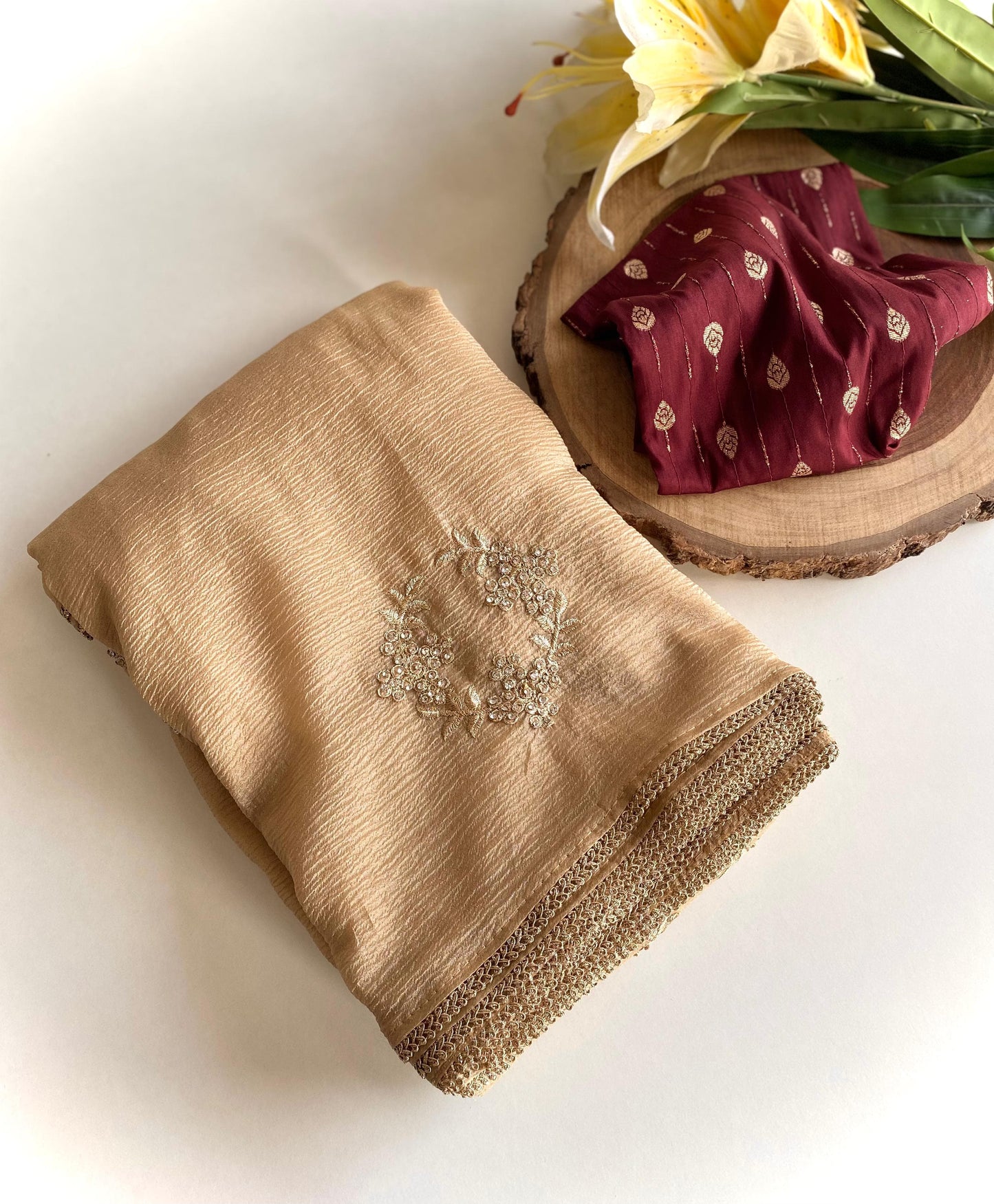 Goldie Crush Saree