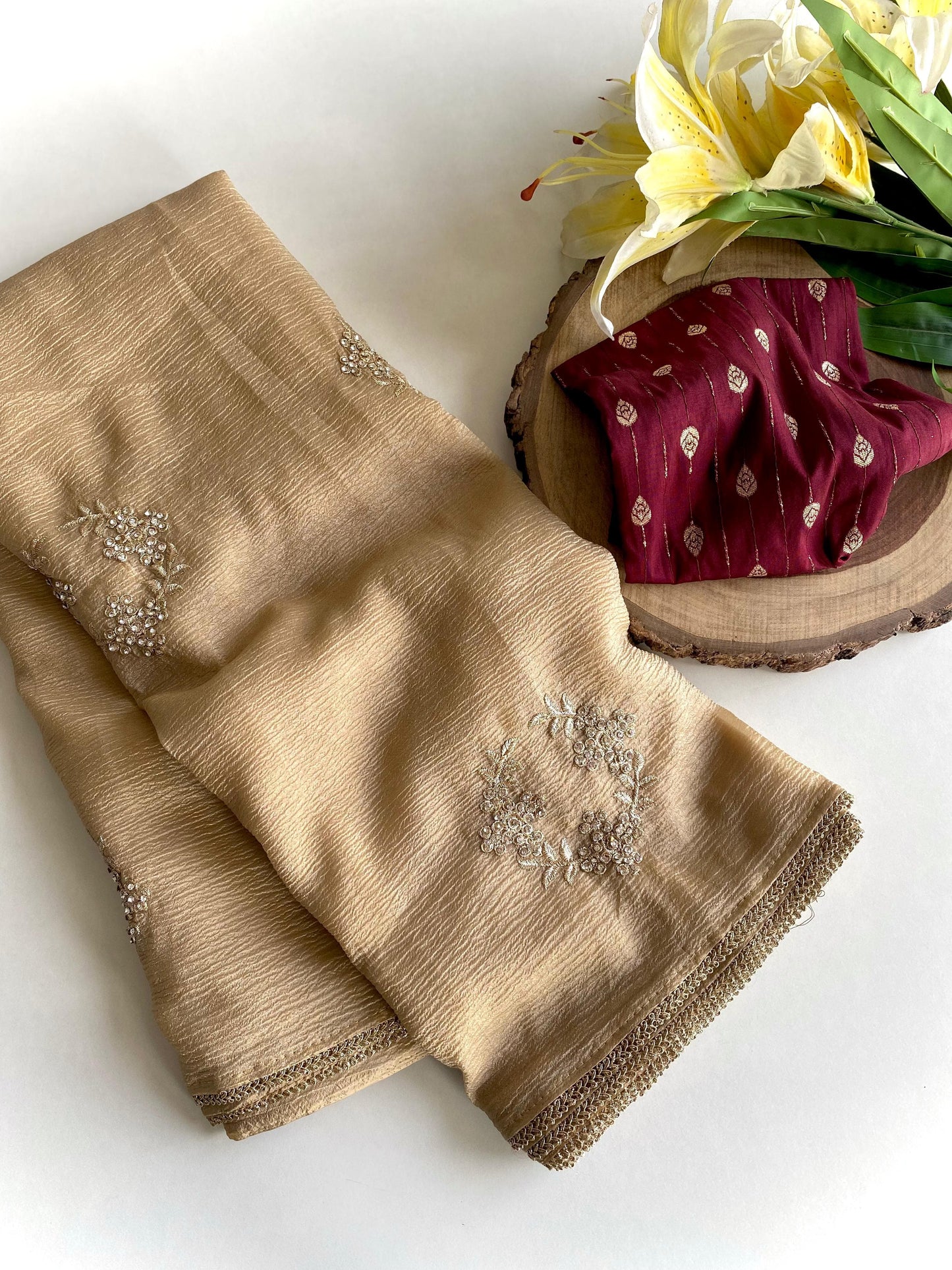 Goldie Crush Saree