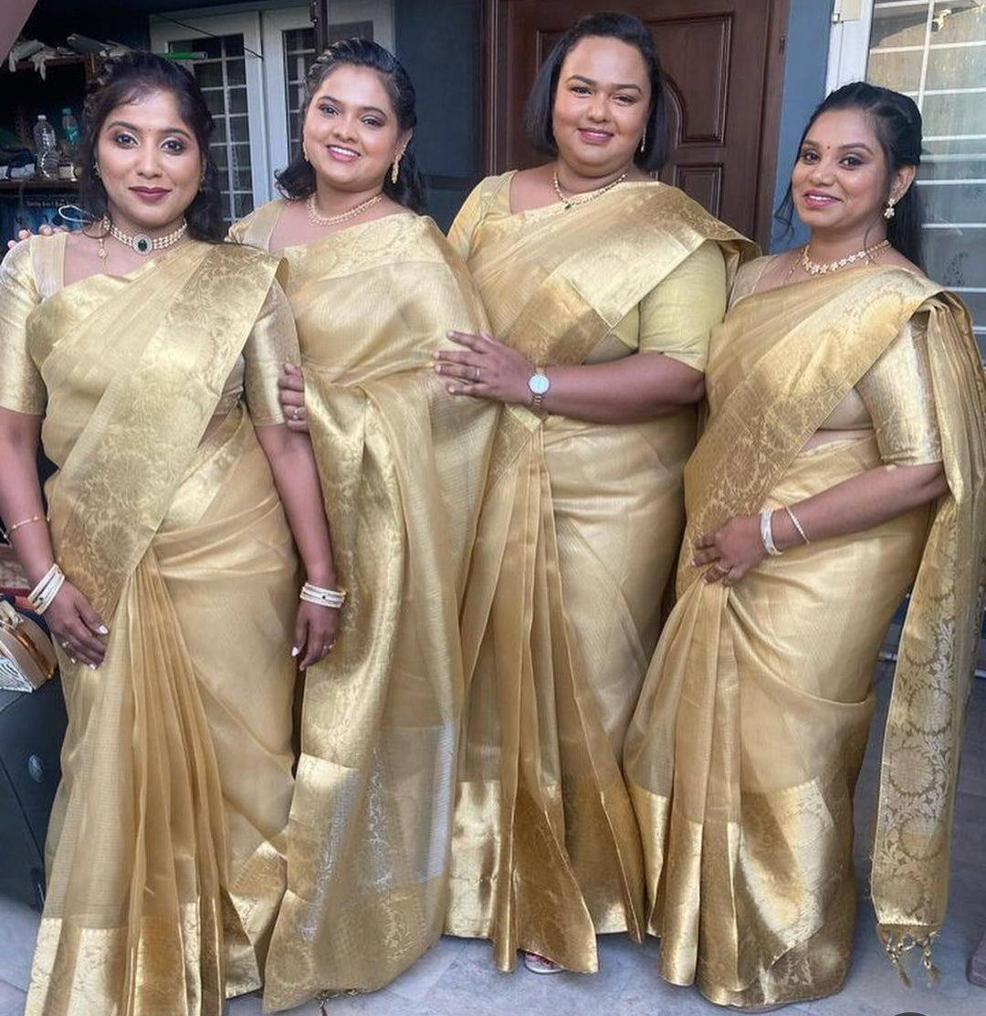 Gold Queen Tissue Silk