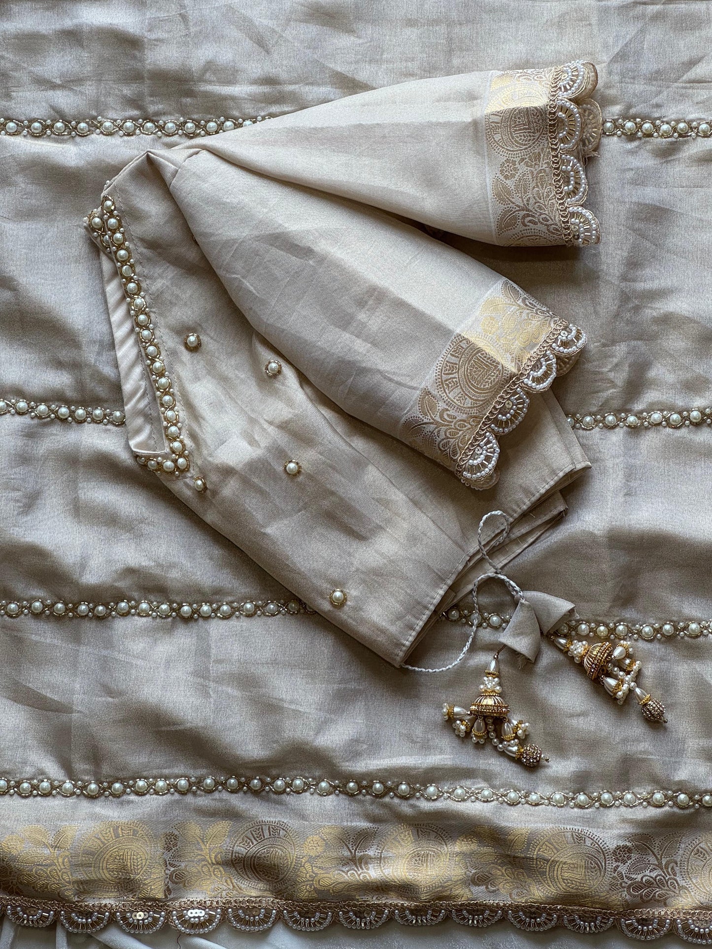 Pearl Whisper Saree