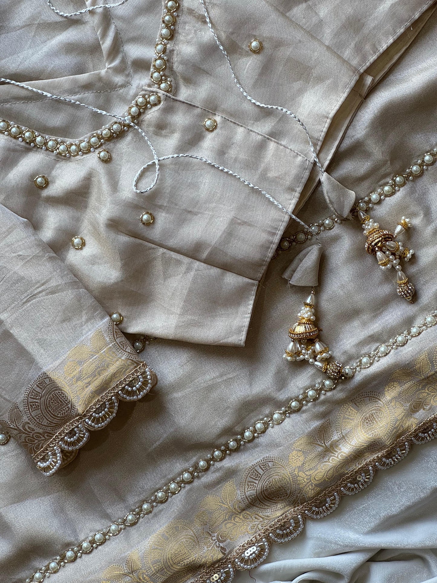 Pearl Whisper Saree