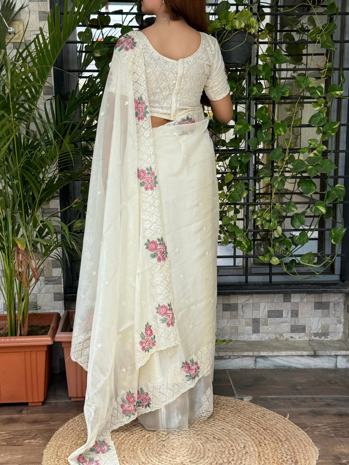 Ivory Bliss Saree