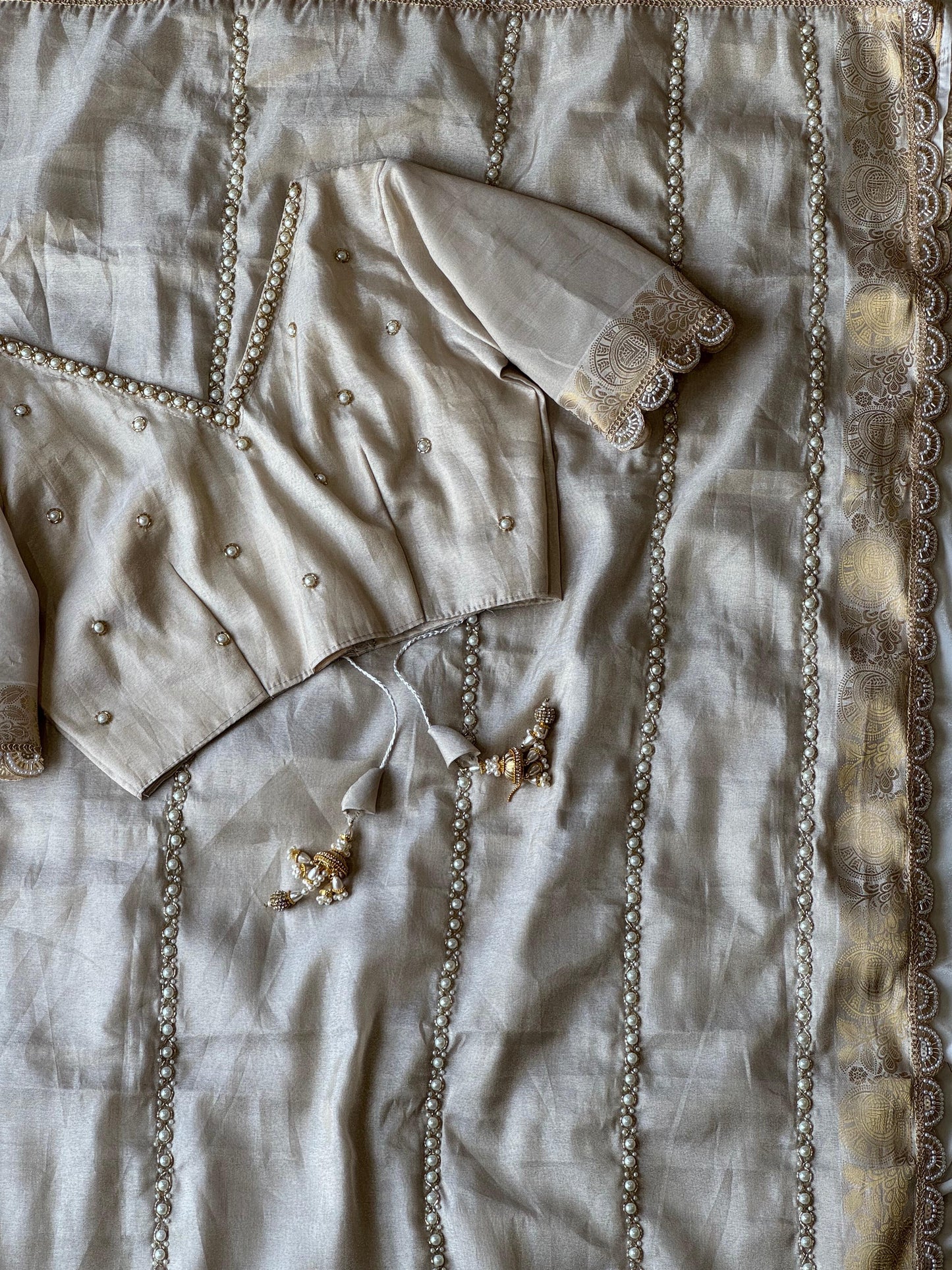 Pearl Whisper Saree