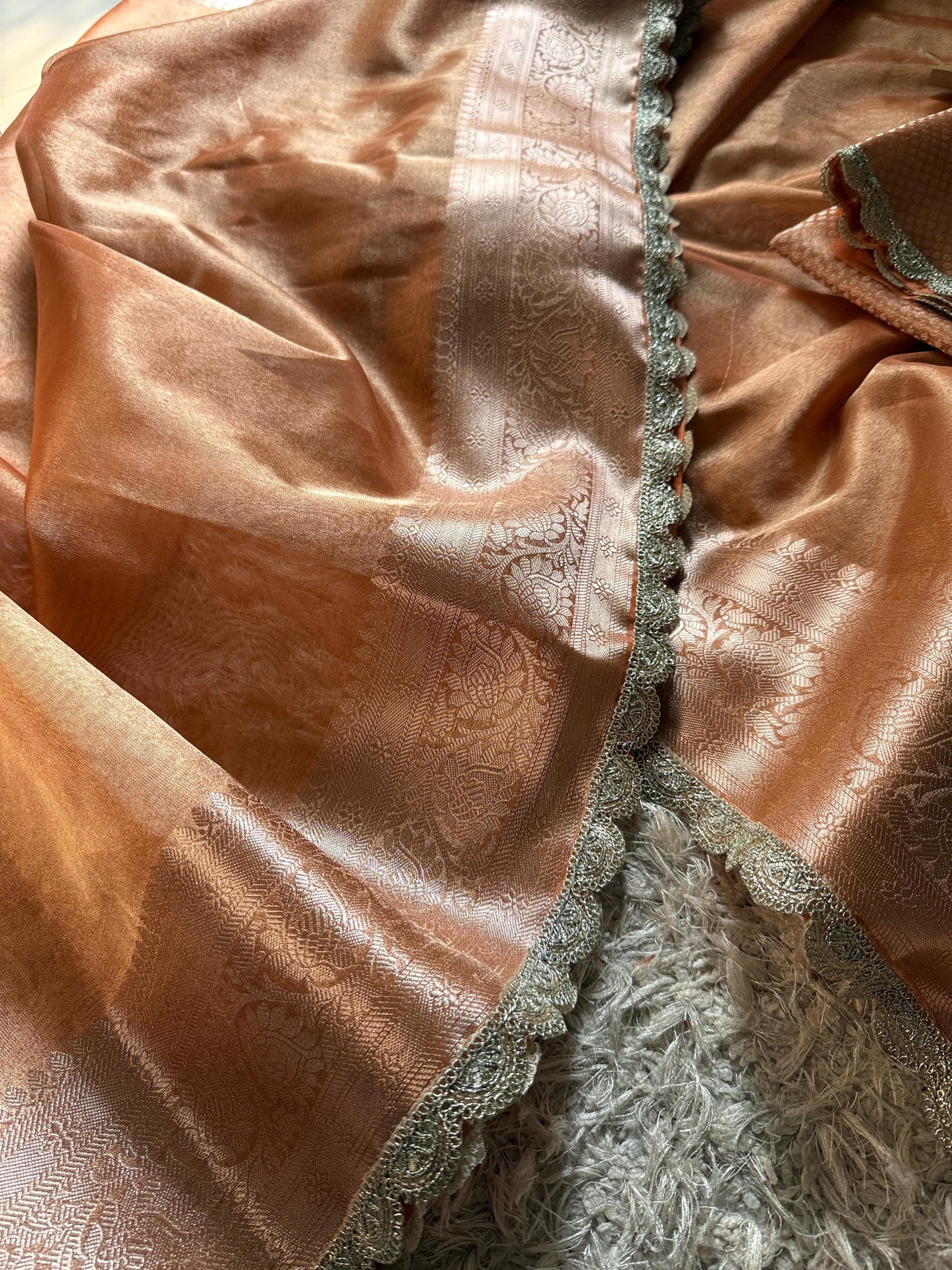 Peach Glow Saree