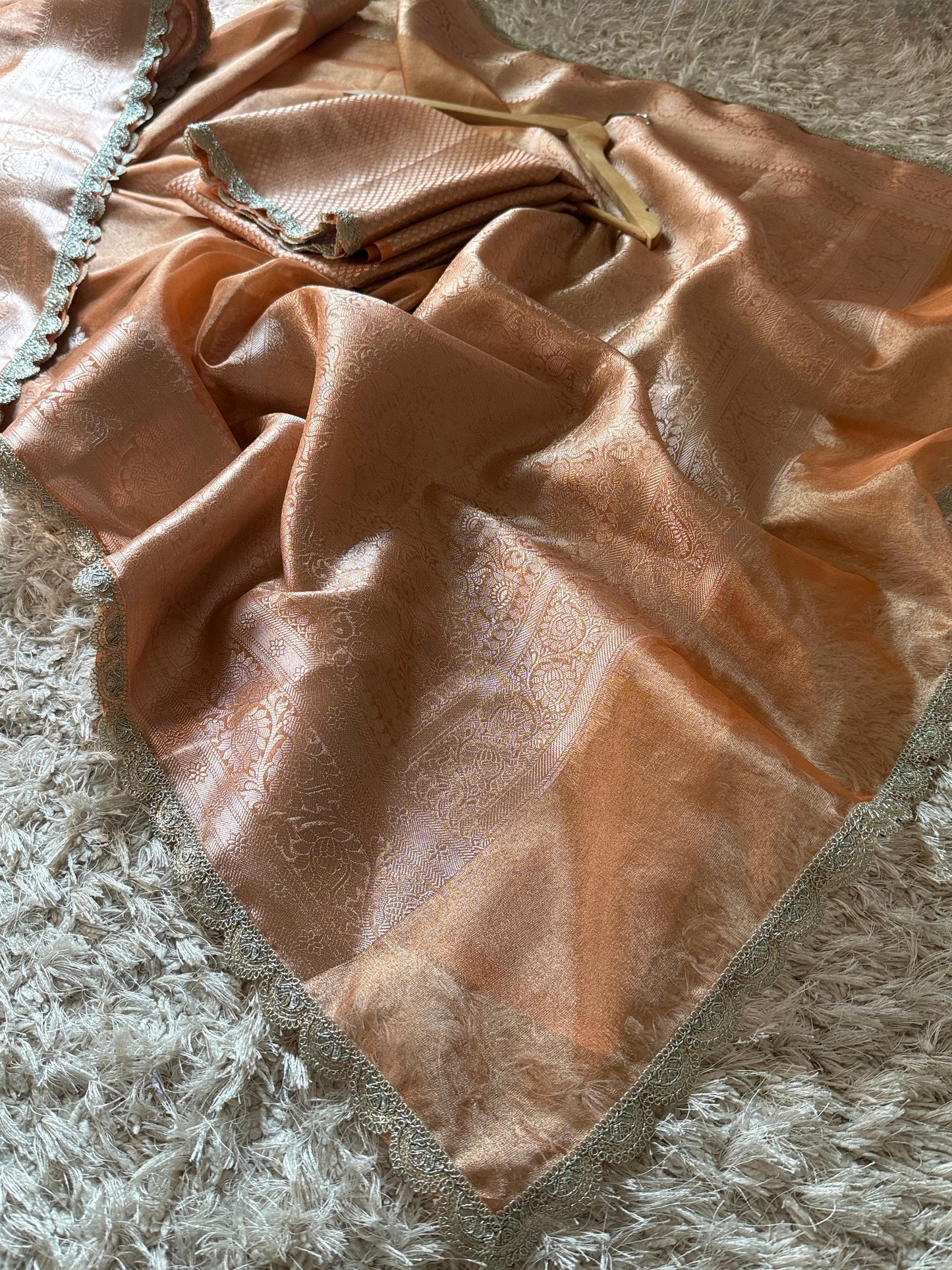 Peach Glow Saree