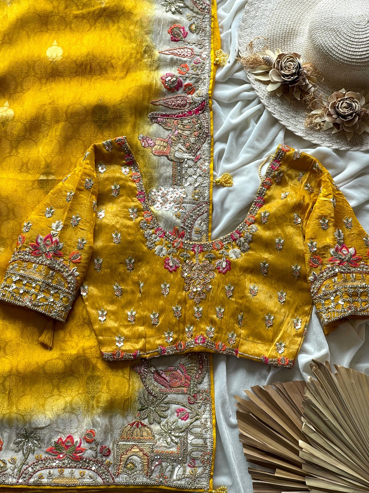 Marigold Muse Saree