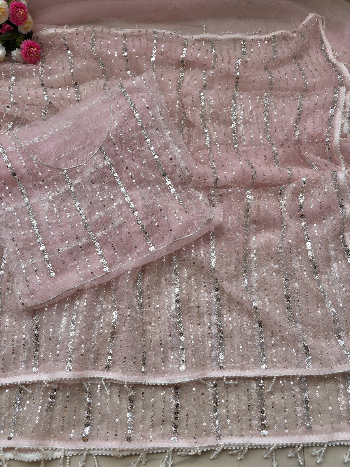 Rose Lumière Saree
