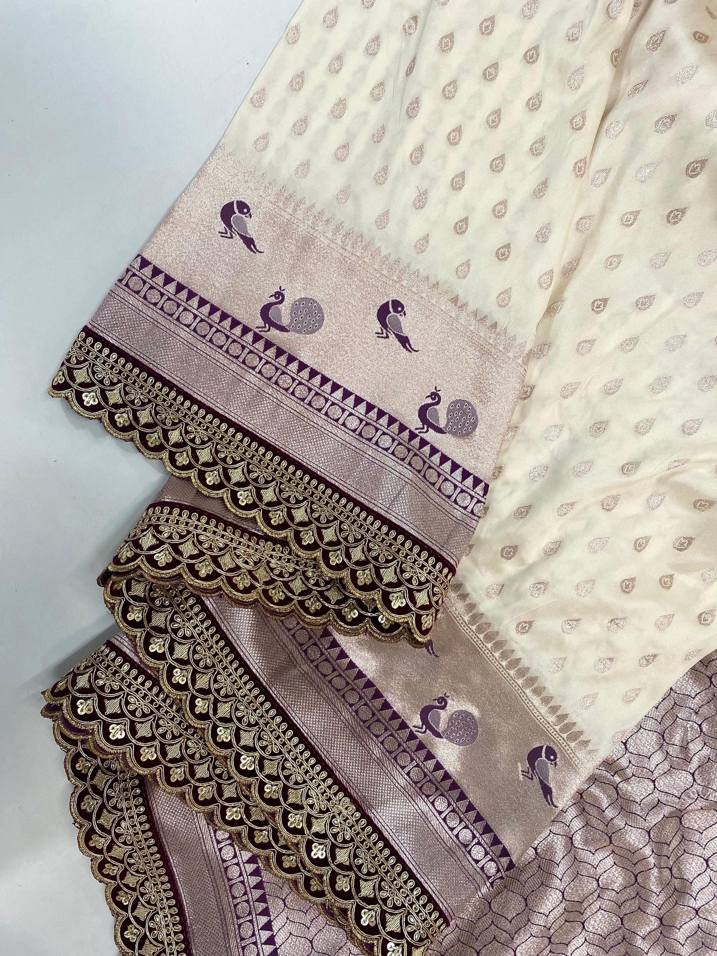 Jasmine Banarasi Silk Saree