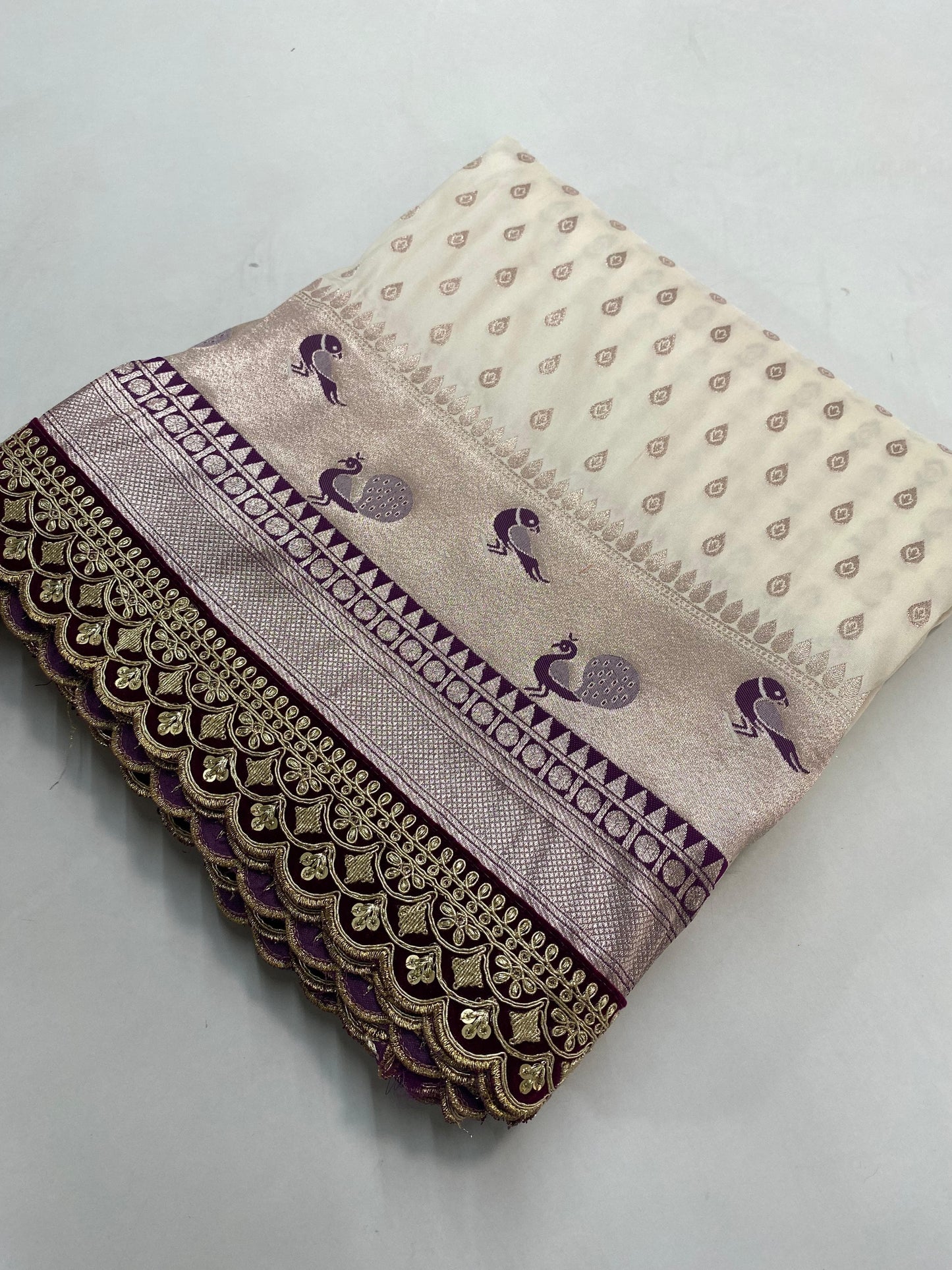 Jasmine Banarasi Silk Saree