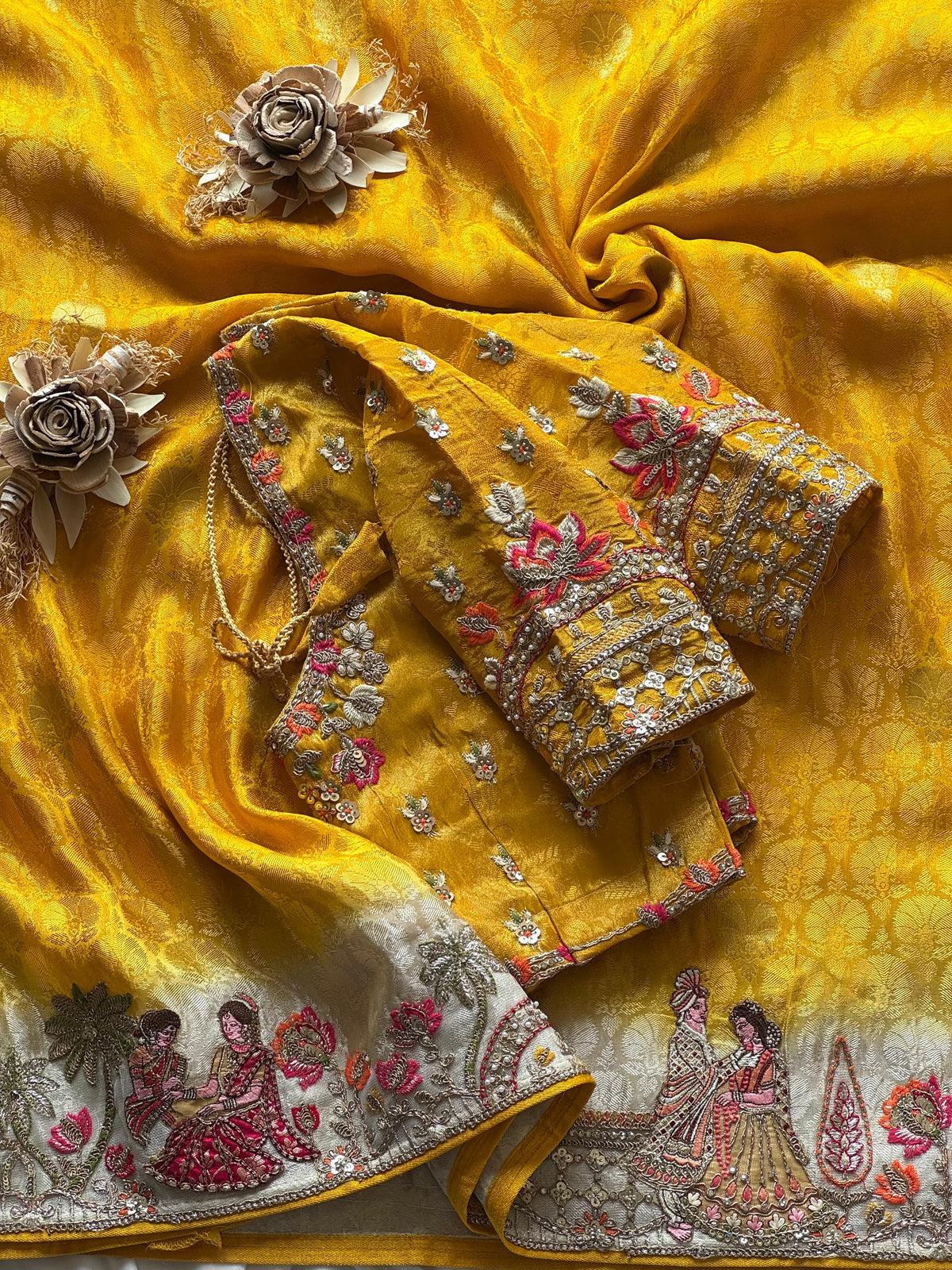 Marigold Muse Saree