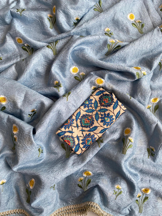 Summer Sky Saree