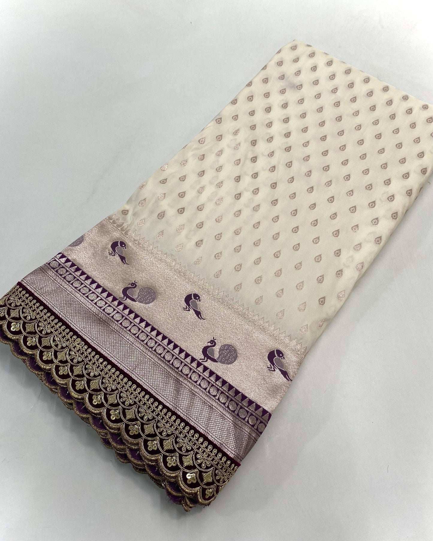 Jasmine Banarasi Silk Saree