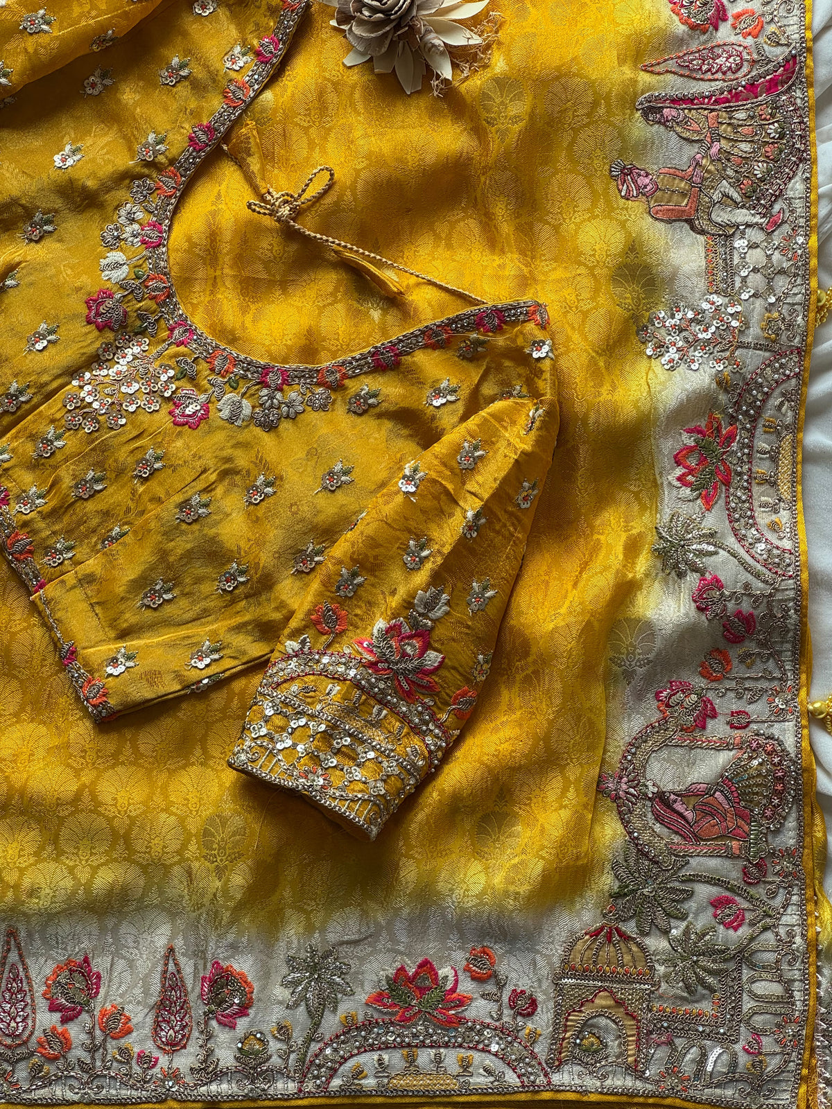 Marigold Muse Saree