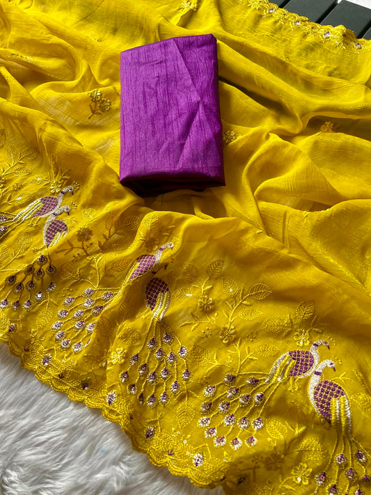 Mayurika Chiffon Saree