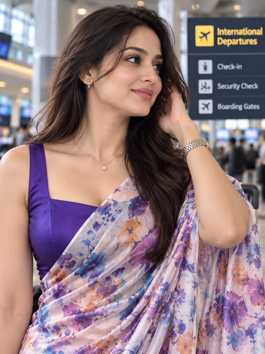 Purple bliss Saree
