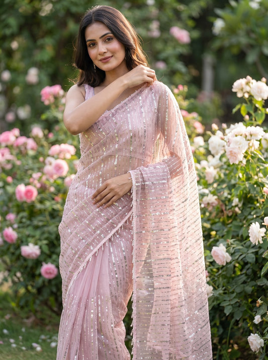 Rose Lumière Saree