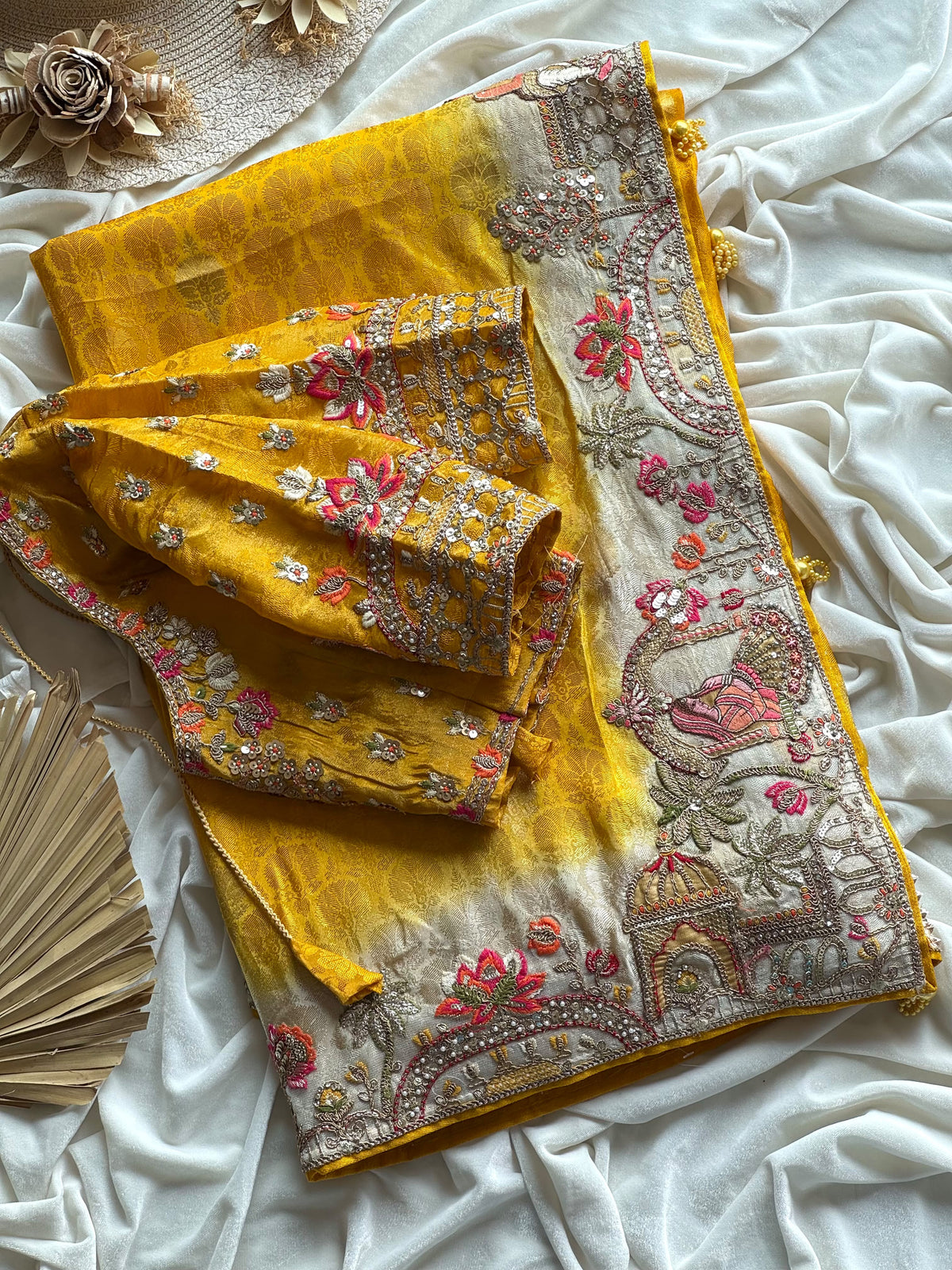 Marigold Muse Saree