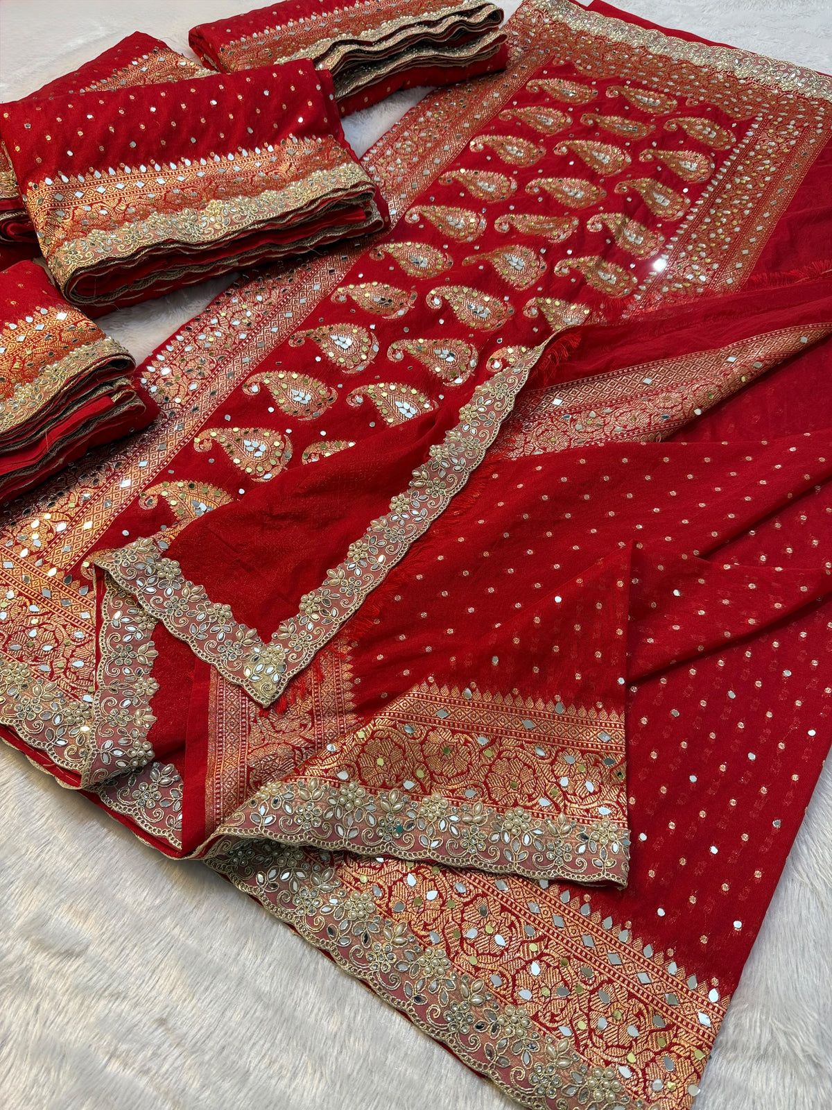 Rouge Elegance Saree