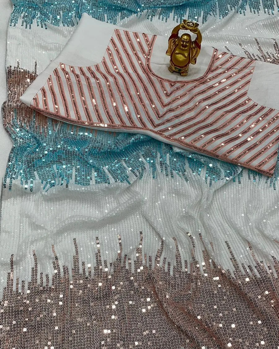 Sequins Beauty (Stitched Saree)